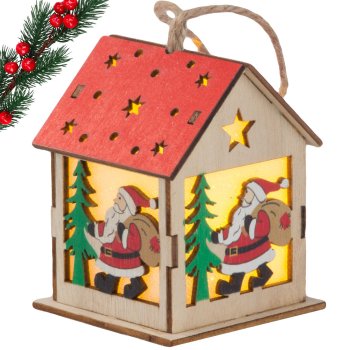 Wooden Lantern, Christmas Tree Decoration