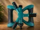 360° Rotating 3-Arm Garden Sprinkler, Green/Black