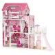 Wooden Dollhouse XXL with Elevator and Slide, 16 Furniture Pieces, ECOTOYS