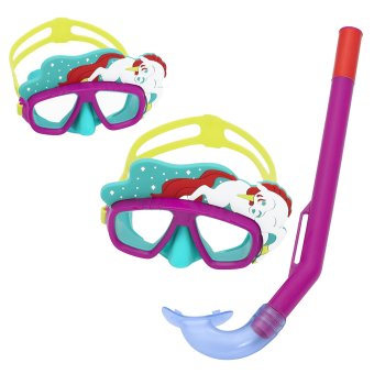 Kids snorkel set with mask and snorkel, Bestway 24059, pink