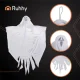 Ruhhy 00025957 Halloween Decoration - 3 Hanging Ghosts, 75 cm, White