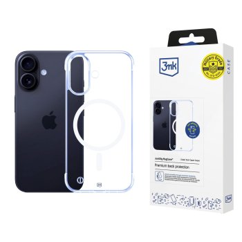 3mk Just20g MagCase for iPhone 16 Transparent