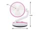 Wireless Foldable Adjustable Floor Table Fan with LED Lighting, 15-44 cm, Pink