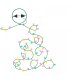 Christmas LED Fairy Lights 9.5 M 100 diodes - blue
