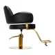 Gabbiano Linz NQ Hydraulic Hairdressing Chair Black and Gold