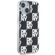 DKNY iPhone 15 Plus / 14 Plus Case IML Checkered Mono Pattern, Black