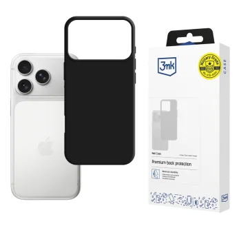 3mk Protection iPhone 17 Pro Max Case Matt Case, Matte Black