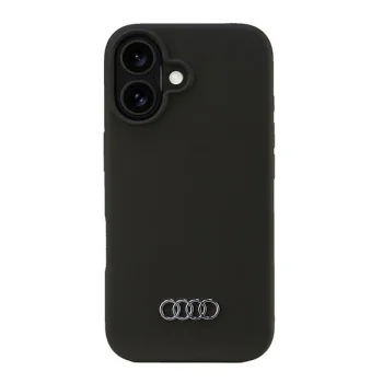 Audi Silicone Case for Apple iPhone 16 Black