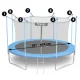 Neo-Sport Internal Trampoline Safety Net 397-404 cm 13ft for 8 Poles