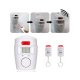Home Office Wireless Alarm Siren Bell with Motion Sensor + 2 Remote Controls