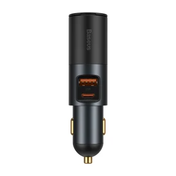 Baseus Share Together USB / USB Type C / cigarette lighter socket car charger 120W Quick Charge Power Delivery gray...