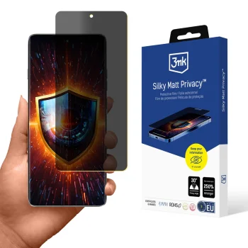 3mk Silky Matt Privacy Screen Protector for Motorola Edge 60 Pro