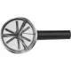 Gefu SIVA Flour and Sugar Sieve, 10.5 x 20.5 cm, Silver / Black