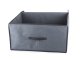 Large Fabric Storage Box with Lid for Clothes and Toys 60x45x30 cm, Grey