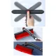 Iso Trade Xtrobb 24821 Telescopic Car Snow Brush and Ice Scraper, Black/Red