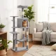 Petsi Cat Scratching Post with House and Hammock, 146 cm, Grey
