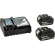 Makita DBN501RTJ 18V Cordless 50 mm Brad Nailer (2x 5.0 Ah)