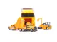 Transporter Truck with Launcher and 6 Metal Construction Vehicles