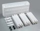 Leobert Mobile Shelving Unit on Wheels, 3 Shelves, White