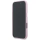 Karl Lagerfeld Saffiano Full Wrapped Elongated Metal Logo MagSafe iPhone 16 Pro Max Case - Pink