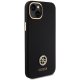 Guess Silicone Logo Strass 4G Case for iPhone 15 Plus / 14 Plus - Black