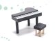 LULILO Wooden Play Dollhouse with Furniture and LED Lightning, 78cm