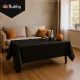 Ruhhy 00026569 Decorative Foil Tablecloth, Black, 137x274 cm