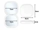 Folding LED Makeup Mirror with 5x Magnification