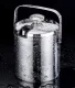 1.3L Ice Bucket with Tongs and Spoon Mini Portable Stainless Steel Champagne Wine Beer Bucket for Bar Party Event