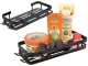 Hanging Metal Shelf for Bathroom and Kitchen Loft, Black