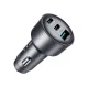 Joyroom JR-CCN19 65W 3-Port Car Charger 2x USB-C + USB-A, Dark Gray