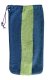Double Garden Hammock with Metal Frame Standing Assembled Canvas Swing 200x150 cm, Blue Green