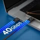 Spigen Essential EB24012CC USB-C to USB-C Cable 240W 120cm - Black