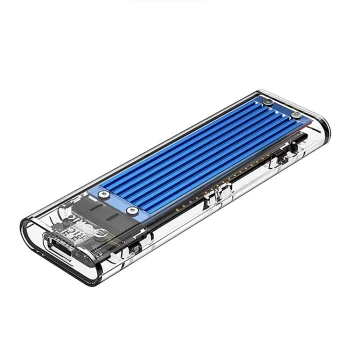 Orico TCM2-C3 M.2 NVMe to USB-C External Drive Enclosure, Blue