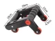 2-in-1 Ab Roller and Push-Up Bars, Black