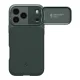 Spigen Optik Armor MagSafe Phone Case Cover iPhone 17 Pro Max - Green Camera Protection