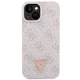 Guess Crossbody 4G Metal Logo Case for iPhone 15 Plus, Pink