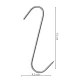 Kaminer 00025553 Smoking Hooks, 15 pcs, Stainless Steel