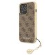 Guess 4G Charms Collection Case for iPhone 13 Pro / 13, Brown