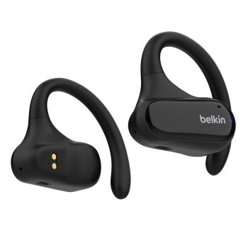 Belkin SoundForm Clearfit Wireless Open-Ear Headphones, Black