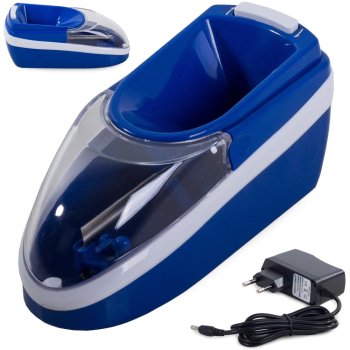 Electric cigarette rolling machine with density adjustment, blue