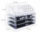 Acrylic Cosmetics and Jewelry Organizer with Drawers