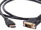 VGA to HDMI Adapter Cable 1.3m, Full HD 1080p, Gold-Plated D-Sub