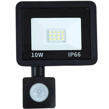 LED Floodlight with Motion and Dusk Sensor 10W 6000K IP66