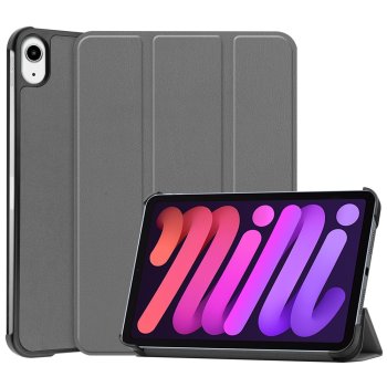 Apple iPad mini (2024) (A2995) Trifold Protective Cover Case, Grey
