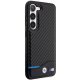 BMW Samsung Galaxy S23+ Case Leather Carbon Black