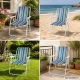 Striped Folding Camping Chair for Beach and Outdoor