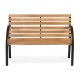 Garden Bench with Backrest 117.5 x 83 x 57 cm Luca Sofotel, Graphite
