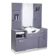 Gabbiano B085 Hairdressing Console with Washbasin, Grey