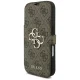 Guess Book 4G Metal Logo Folio Case for iPhone 18 Pro / 17 Pro - Brown